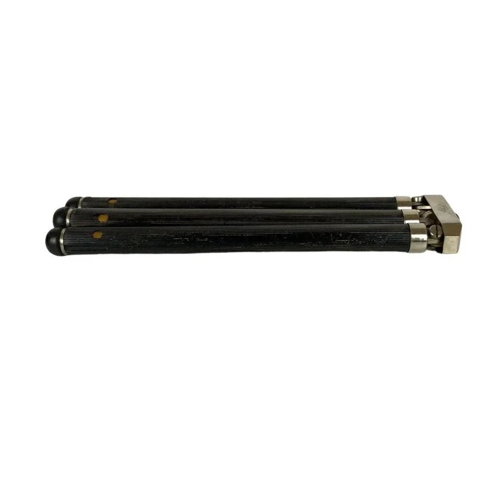 BKD Telescoping Travel Camera Tripod Case Stainless Steel Brass Legs Germany